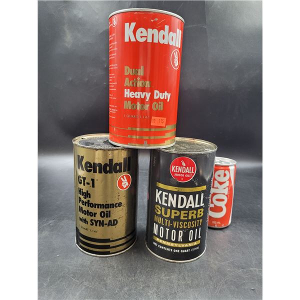 Vintage Kendall Motor Oil Cans