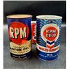 Image 1 : Vintage RPM Motor Oil Cans
