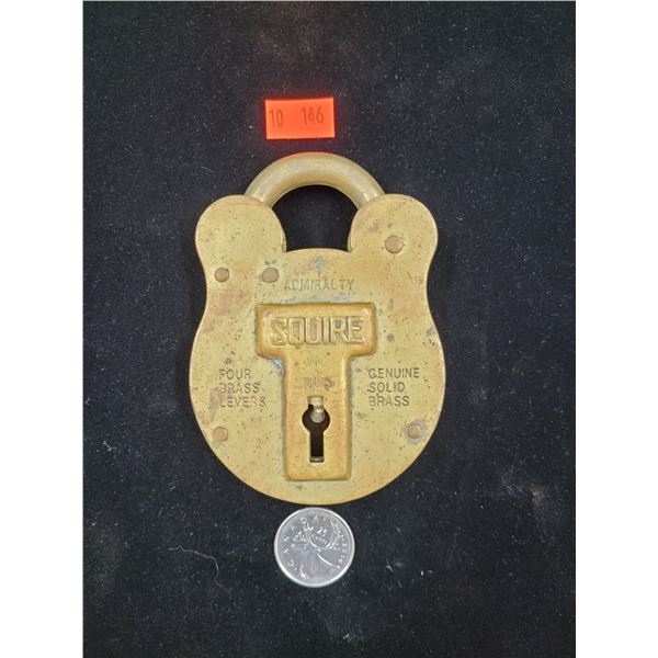 Solid Brass Squire Padlock