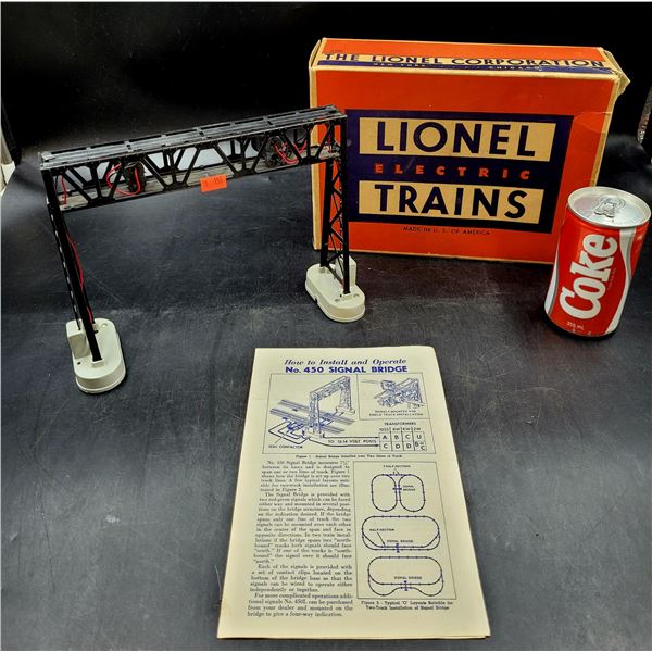 Lionel Trains No. 450 Signal Bridge Made in USA