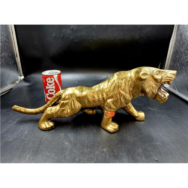 Brass Tiger Statue