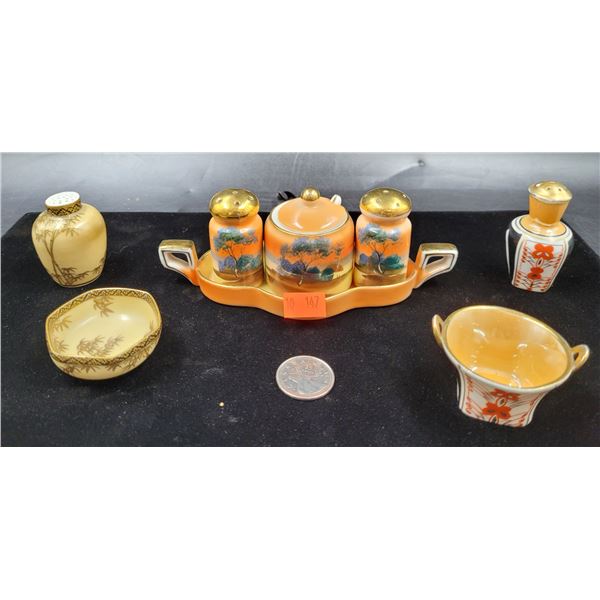 Noritake Salt & Pepper Shakers & Creamer Set