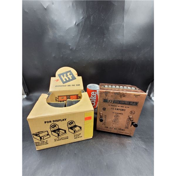 Vintage KF Dual Control Toy Train Transformer & Accessories