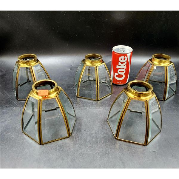 Brass & Glass Light Coverings