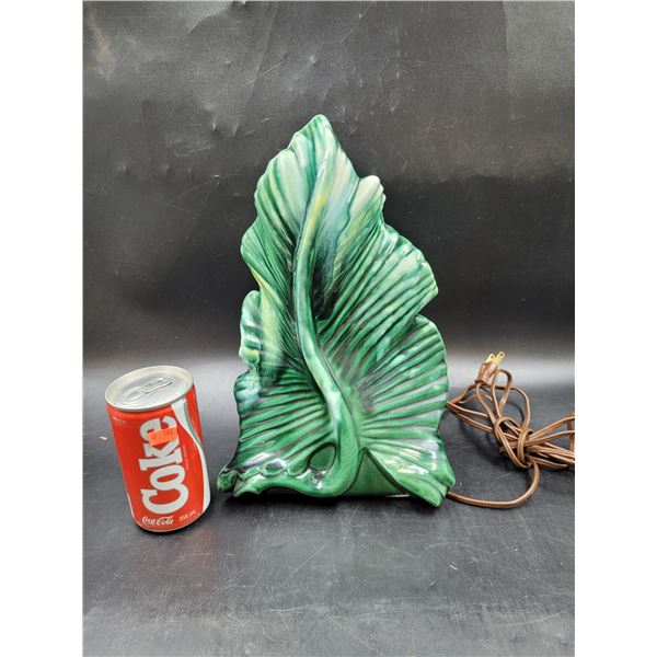 MCM Ceramic Palm Leaf TV Lamp