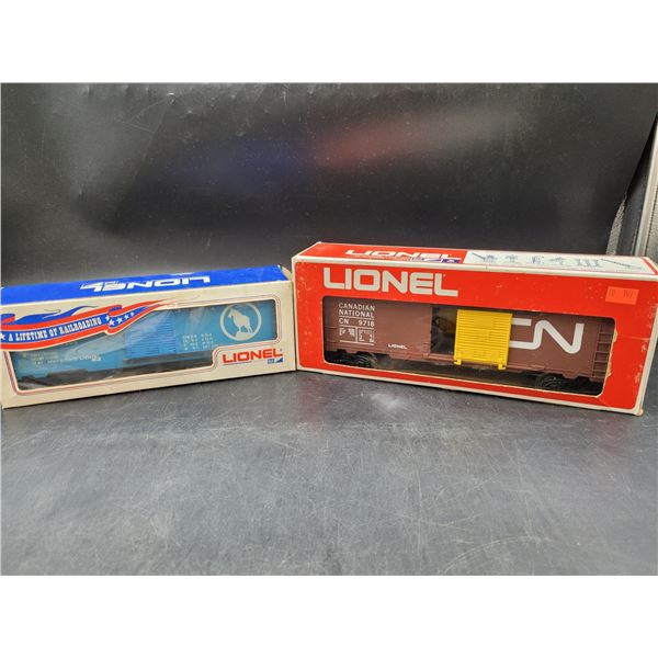 Lionel Great Northern Boxcar & Canadian National Boxcar