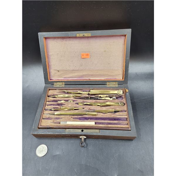Vintage Compass Box/Drawing Instruments