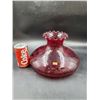 Image 1 : Vintage Ruby Red Glass Lampshade