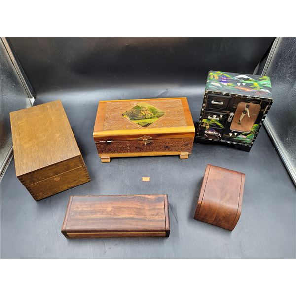 Vintage Wooden Storage Boxes
