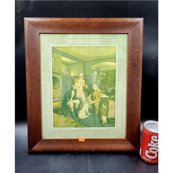 Framed "First Aid to the Injured" Print by Mohlte