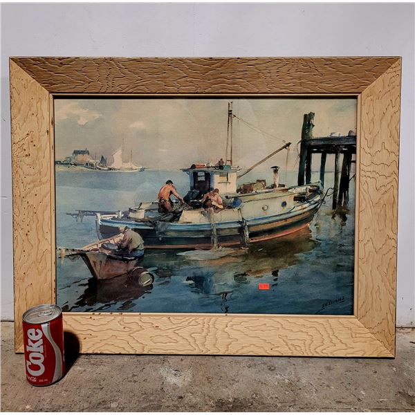 Framed "After the Catch" Print by James Milton Sessions
