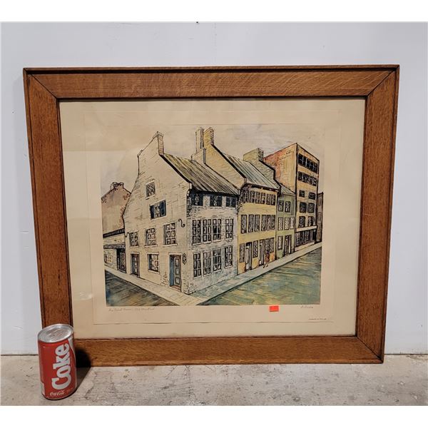 Framed "Old Montreal" Print by D. Andre