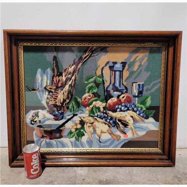 Framed Needlepoint Picture