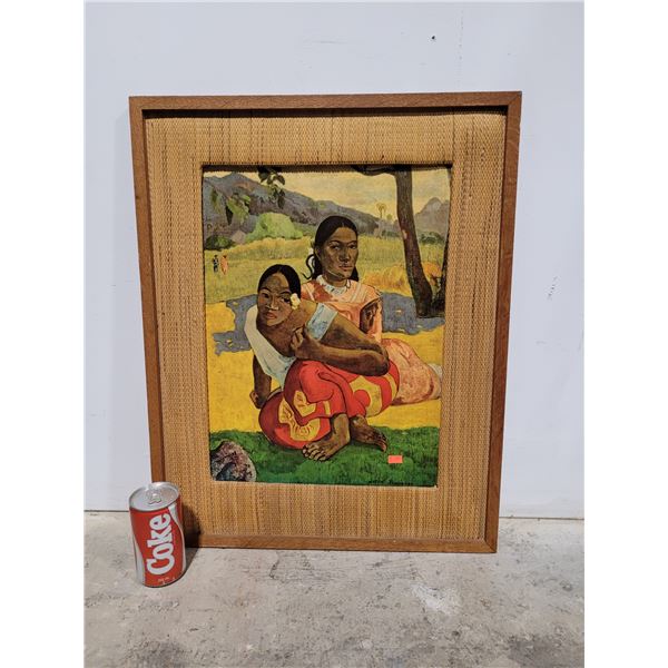 Framed "When Will You Marry?" Print by P. Gauguin