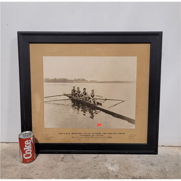 Framed Ottawa Rowing Club 1923 Photograph
