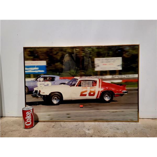 Framed Racing Poster