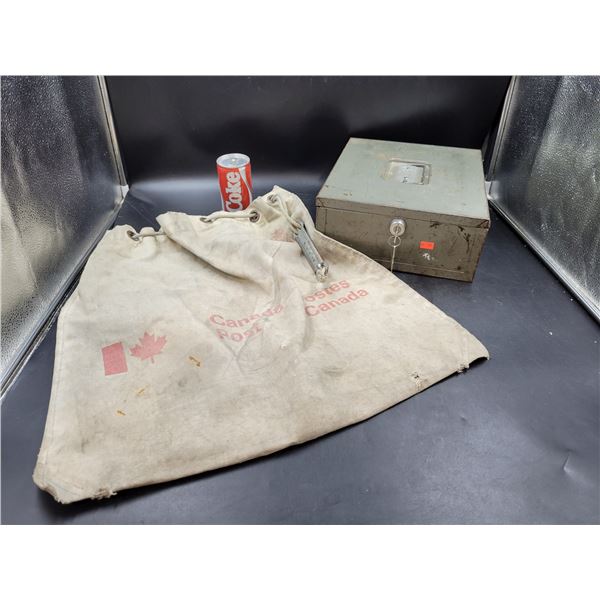Vintage Canada Post Bag & Lock Box