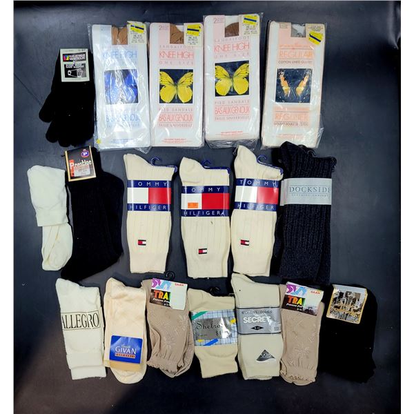 Knee High Socks & Gloves Lot