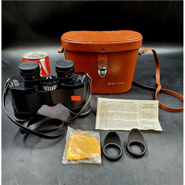 Bell & Howell Binoculars w/ Case & Accessories