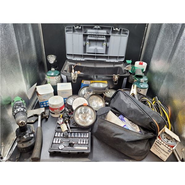 Power Drill, Hatchet & Misc. Tool Lot