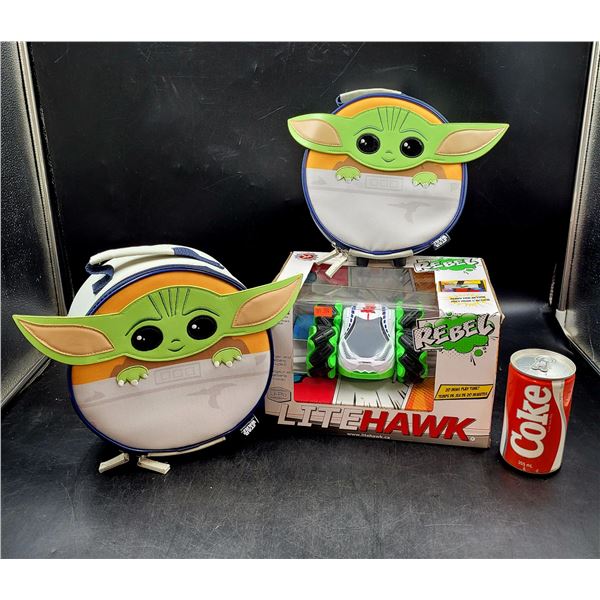 Lite Hawk Rebel RC Car & 2 Din Grogu Baby Yoda Lunch Kits