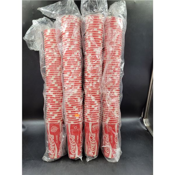 NOS Coca-Cola Canuck's/Grizzly's Wax Fountain Cups
