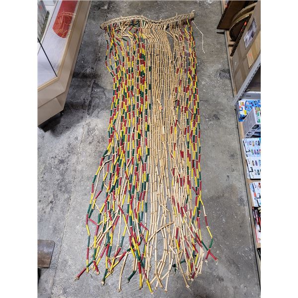 Vintage Wooden Bead Curtain