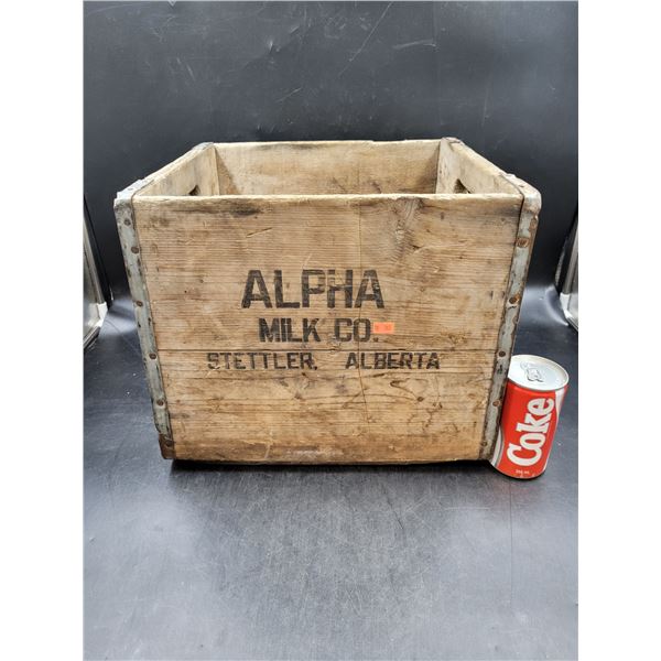 Vintage Wooden Milk Crate