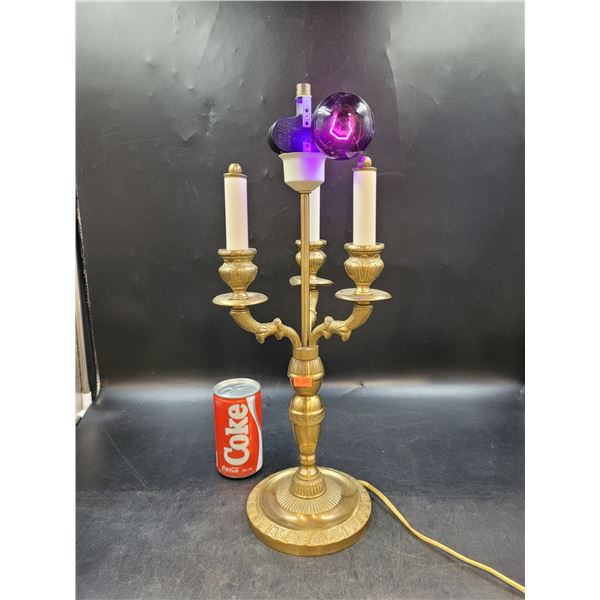 Brass Candlestick Lamp