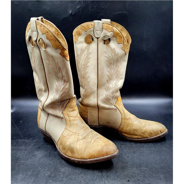 Vintage Leather Cowboy Boots