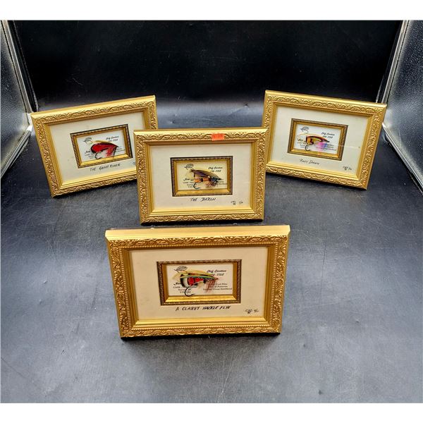 Framed Hand Tied Fishing Flies
