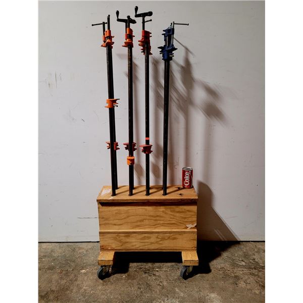 Wood Working Pipe Clamps & Rolling Stand