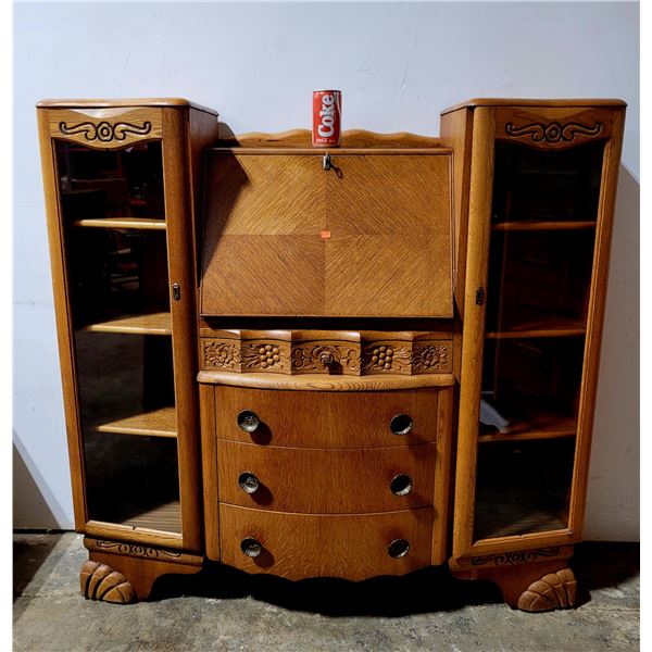Antique Oak Secretary Desk
