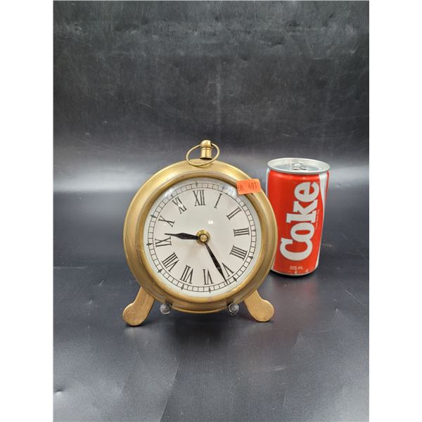 Heavy Vintage Brass Clock