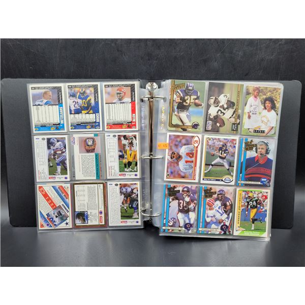 Binder of Vintage Football Cards