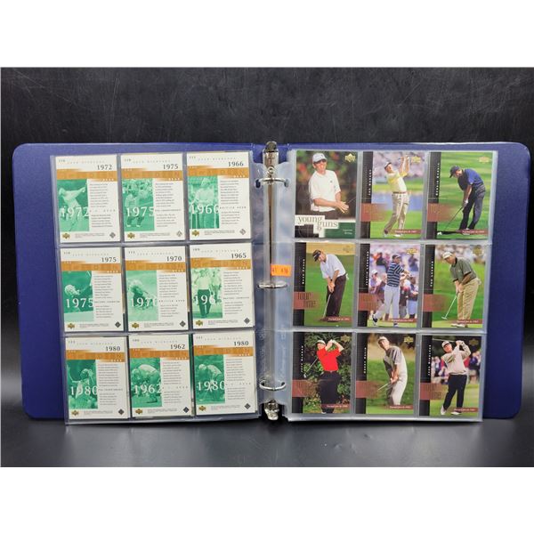 Binder of Vintage PGA Golf Cards