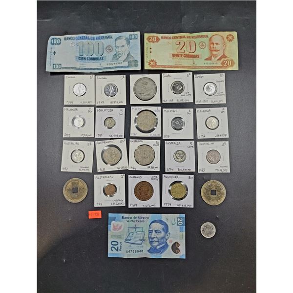 World/Canada Currency Lot