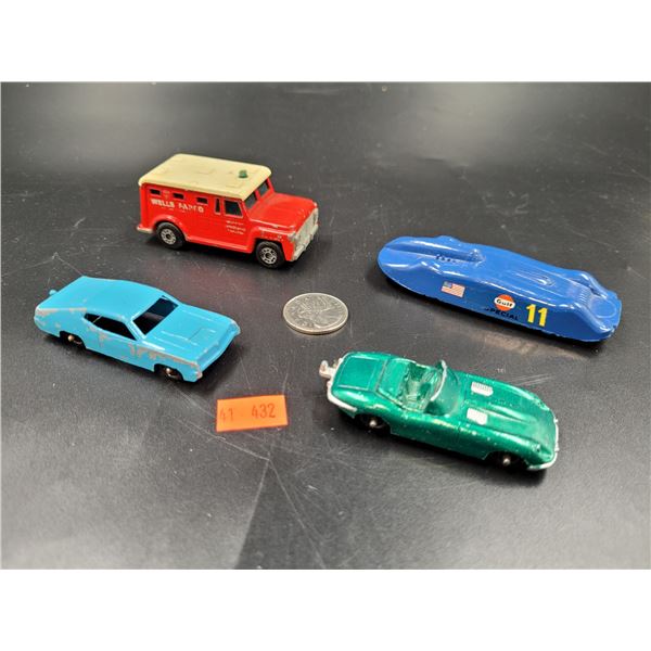 4 Vintage Die-Cast Cars