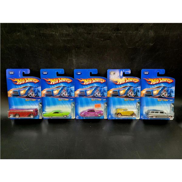 5 Sealed Re-make Red Line Hot Wheels