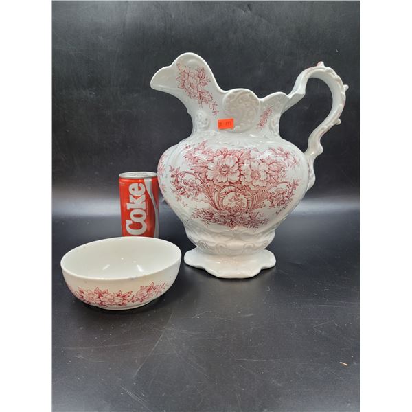 Antique Dudson Wilcox & Till Ltd Pitcher and Bowl from, England