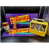 Image 1 : Vintage Metal Disney Embossed Videocassette Sign and Lunch Bucket