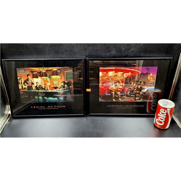 Framed Pictures of Elvis/Marylin/James and Humphrey by Chris Consani