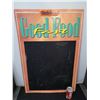 Image 1 : Embossed Uncle Ben's Chalkboard Advertising Metal Sign