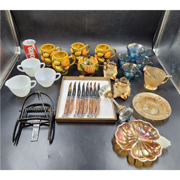Vintage Glassware and Collectibles Lot
