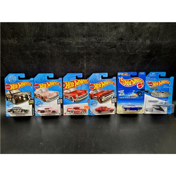 6 Sealed Hot Wheels Including Star Trek