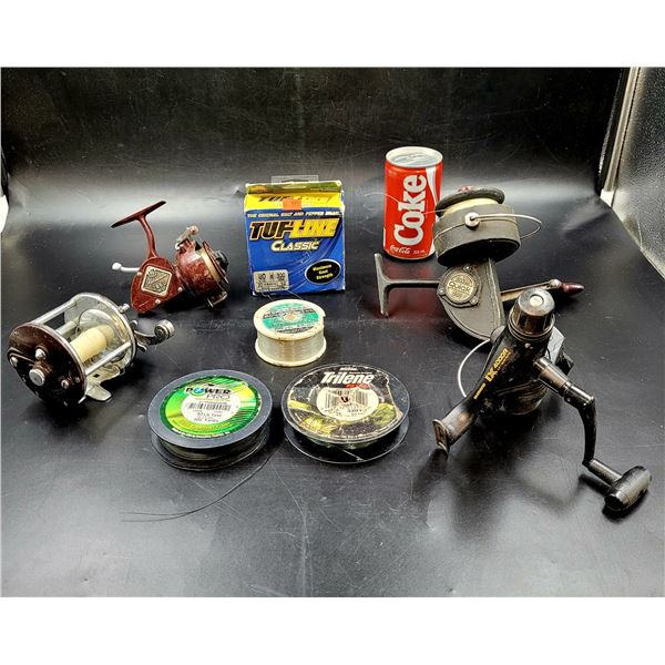 Fishing Reel and Line Lot