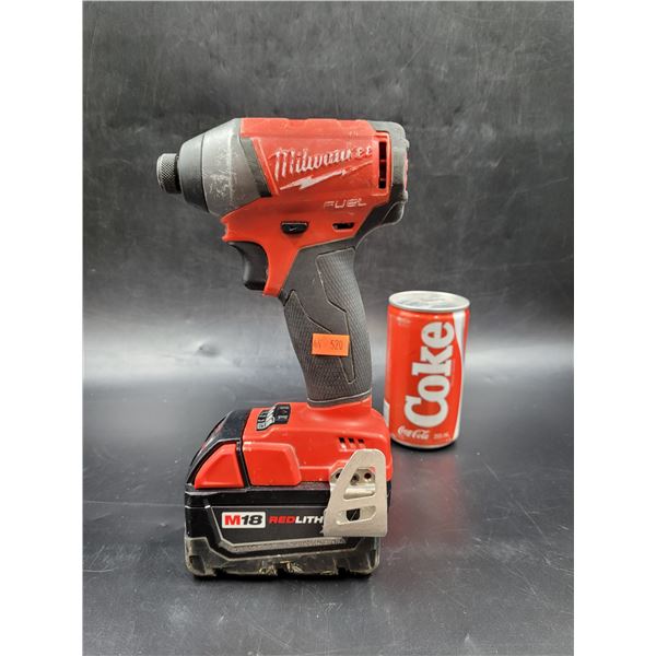 Milwaukee Fuel Impact Drill and M18 Battery