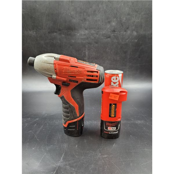 Milwaukee Impact Drill and M12 Batteries