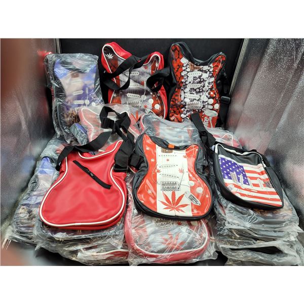 Approximately 40 Guitar/Rock n Roll Handbags