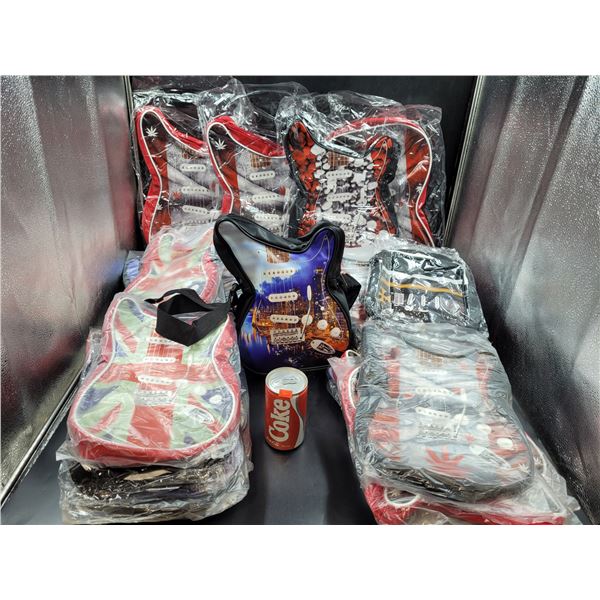 Approximately 40 Guitar/Rock n Roll Handbags